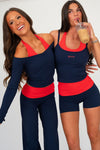 Long Sleeve Halter Top
