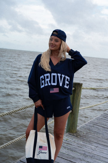 V Neck Sweatshirt