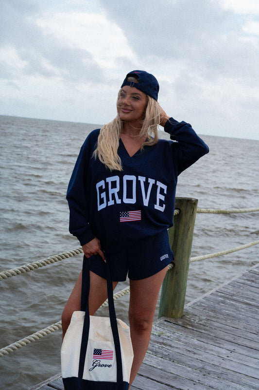 V Neck Sweatshirt