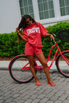 Rolled Neck Towel Sweatshirt