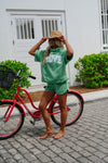 Rolled Neck Towel Sweatshirt