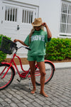 Rolled Neck Towel Sweatshirt