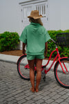 Rolled Neck Towel Sweatshirt
