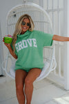 Rolled Neck Towel Sweatshirt