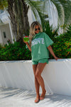 Rolled Neck Towel Sweatshirt