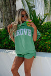 Rolled Neck Towel Sweatshirt