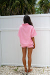 Rolled Neck Towel Sweatshirt