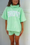 Rolled Neck Towel Sweatshirt