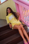 Rolled Neck Towel Sweatshirt