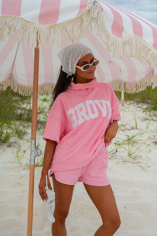 Rolled Neck Towel Sweatshirt