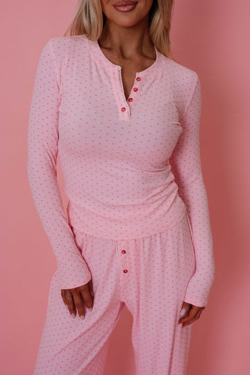 Fitted Henley Pajama Top
