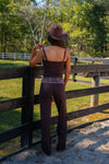 Foldover Wide Leg Pant