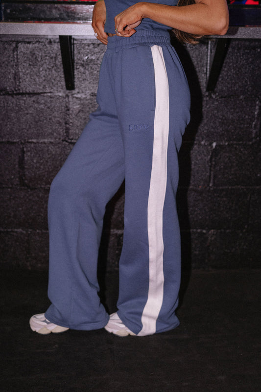 Colorblock Wide Leg Sweatpant