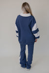 Colorblock Mockneck Sweatshirt