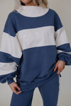 Colorblock Mockneck Sweatshirt